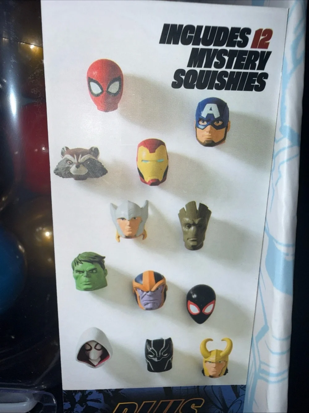 Marvel Black Capsule Machine with Red, Blue, Gold, Black Capsules